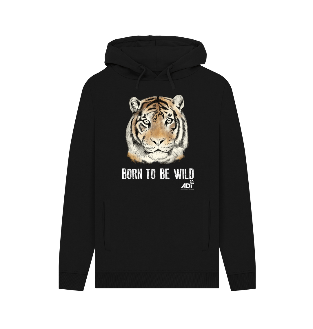 Black Printed Hoody