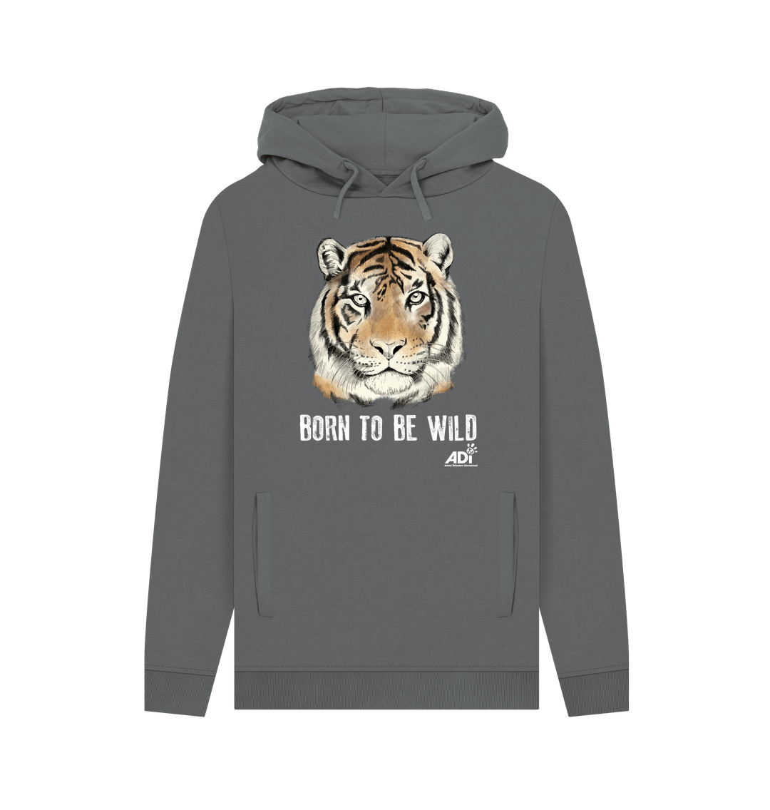 Slate Grey Printed Hoody