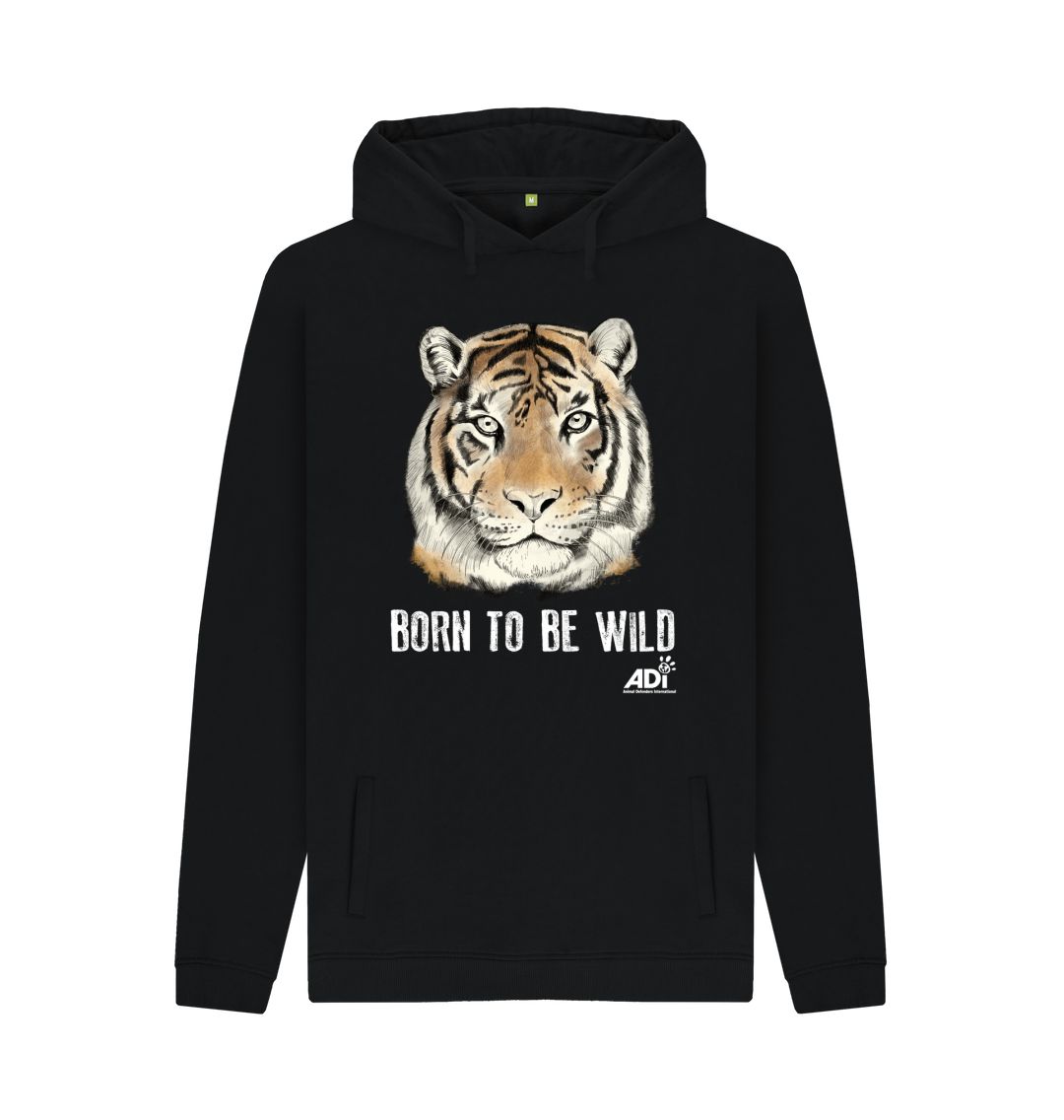 Black Born To Be Wild Dark Men's Hoody