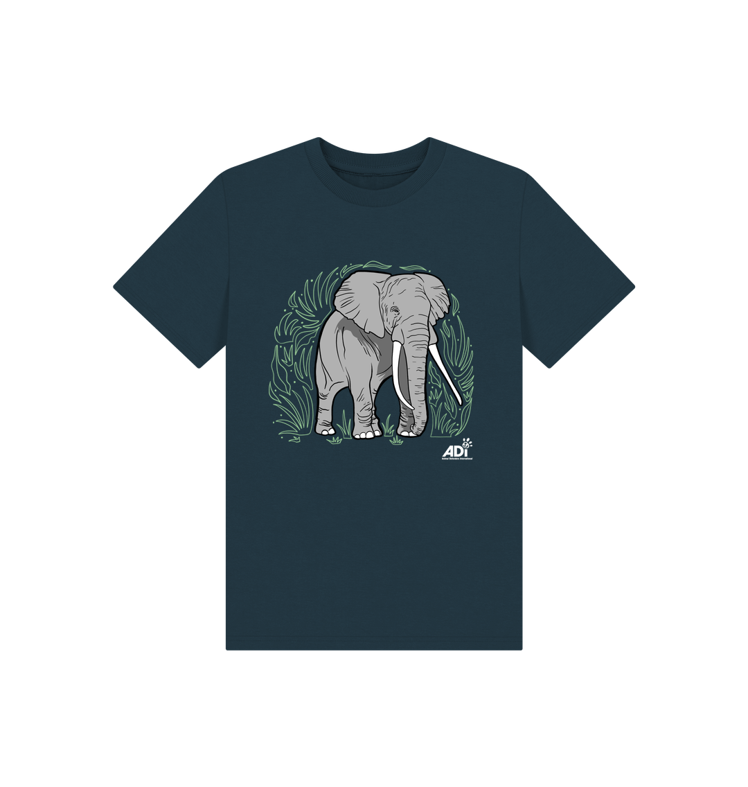Denim Blue Printed Kids T-Shirt