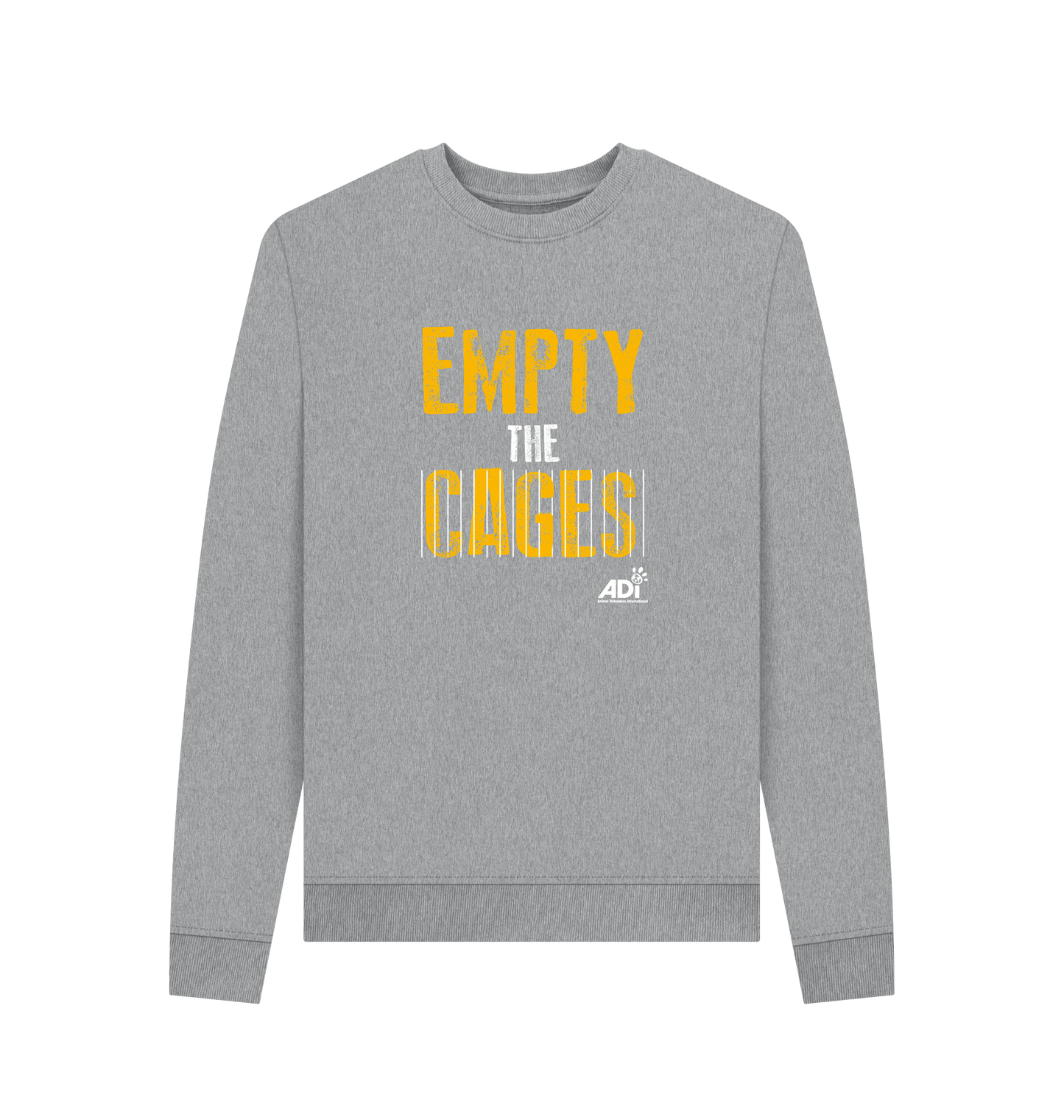 Light Heather Printed Sweater Front