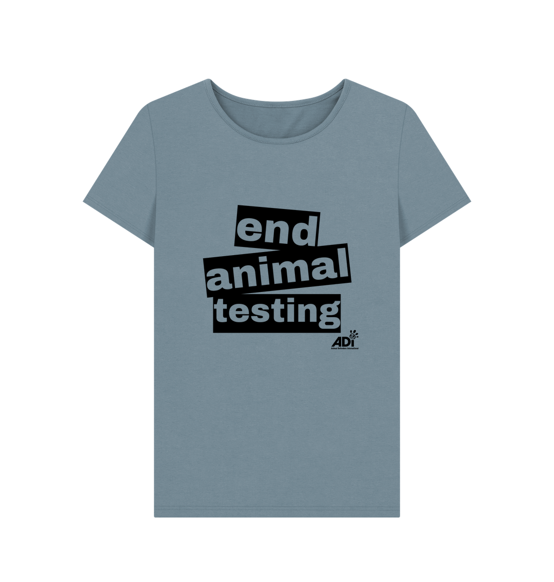 Stone Blue Printed T-shirt