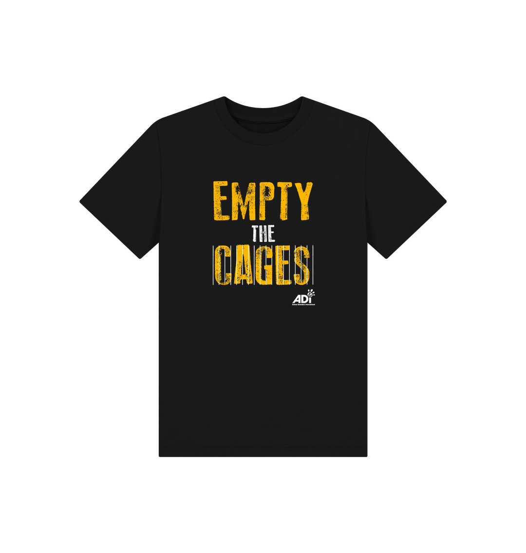 Black Printed Kids T-Shirt
