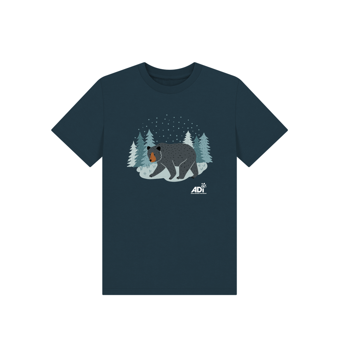 Denim Blue Printed Kids T-Shirt