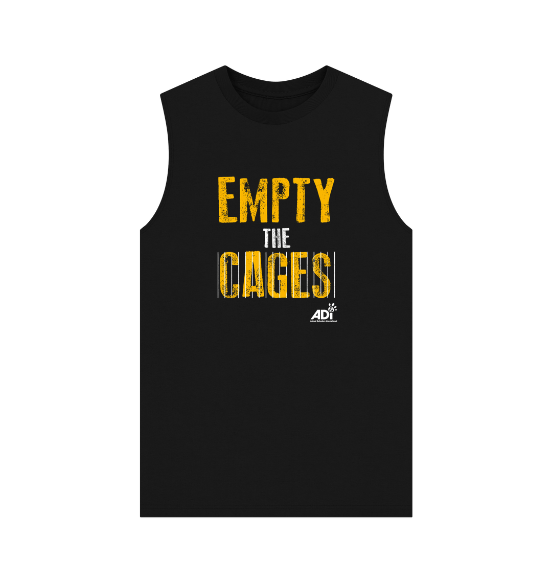 Black Printed Vest Top