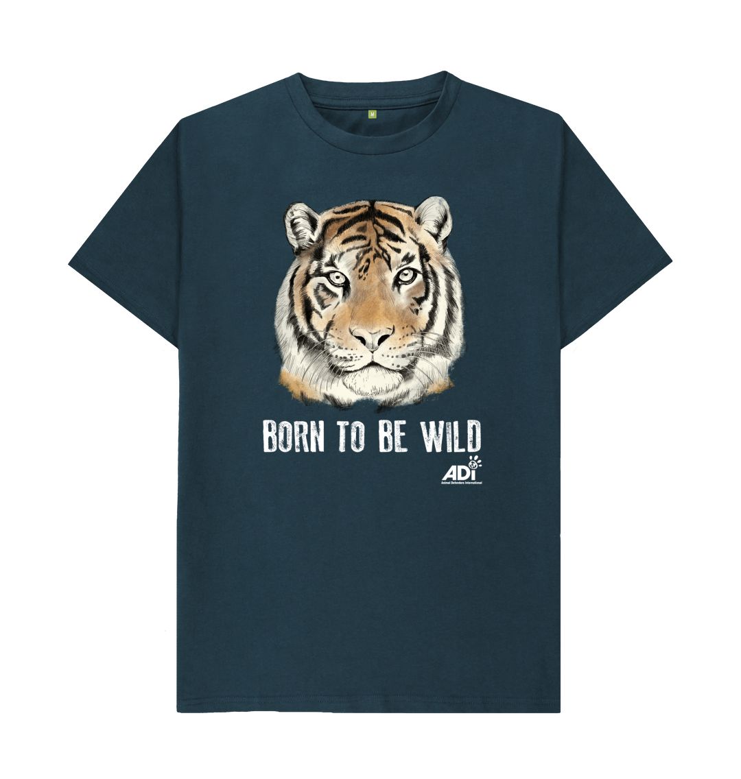 Denim Blue Born To Be Wild Dark Men's T-Shirt