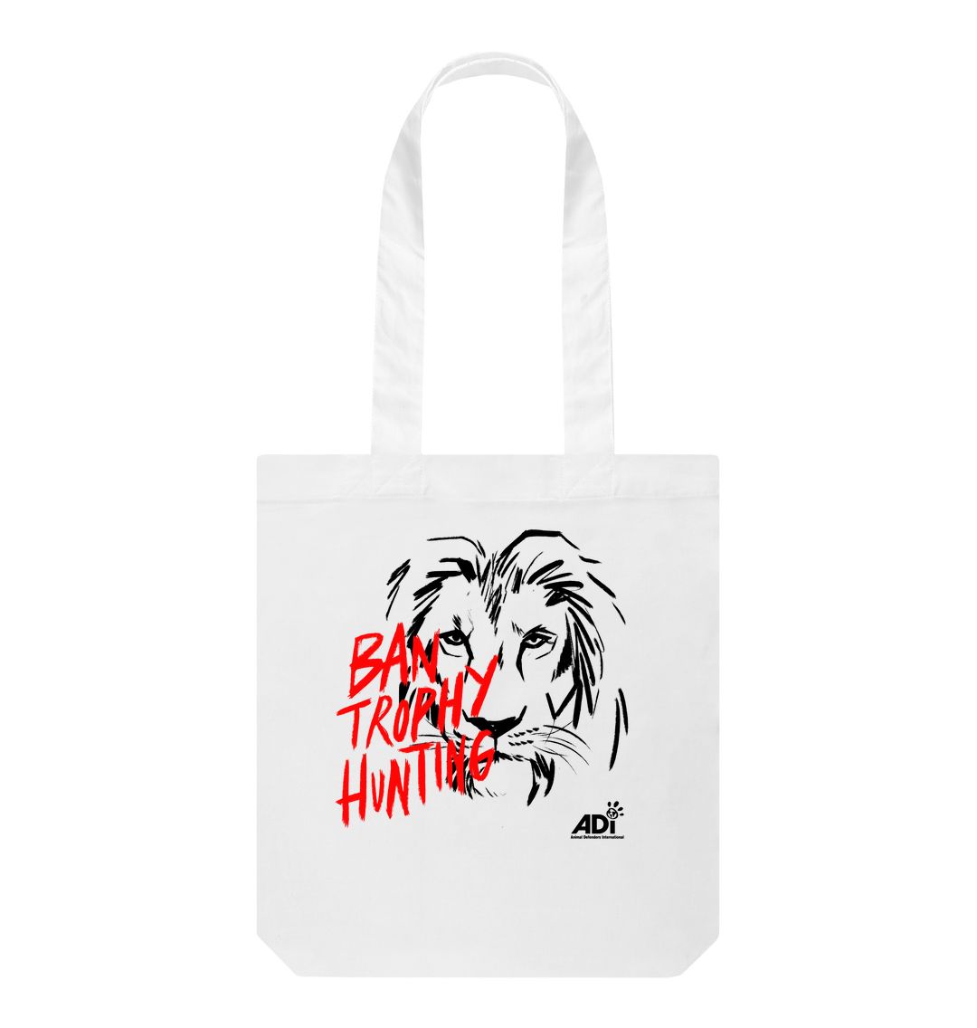 White Ban Trophy Hunting Tote Bag