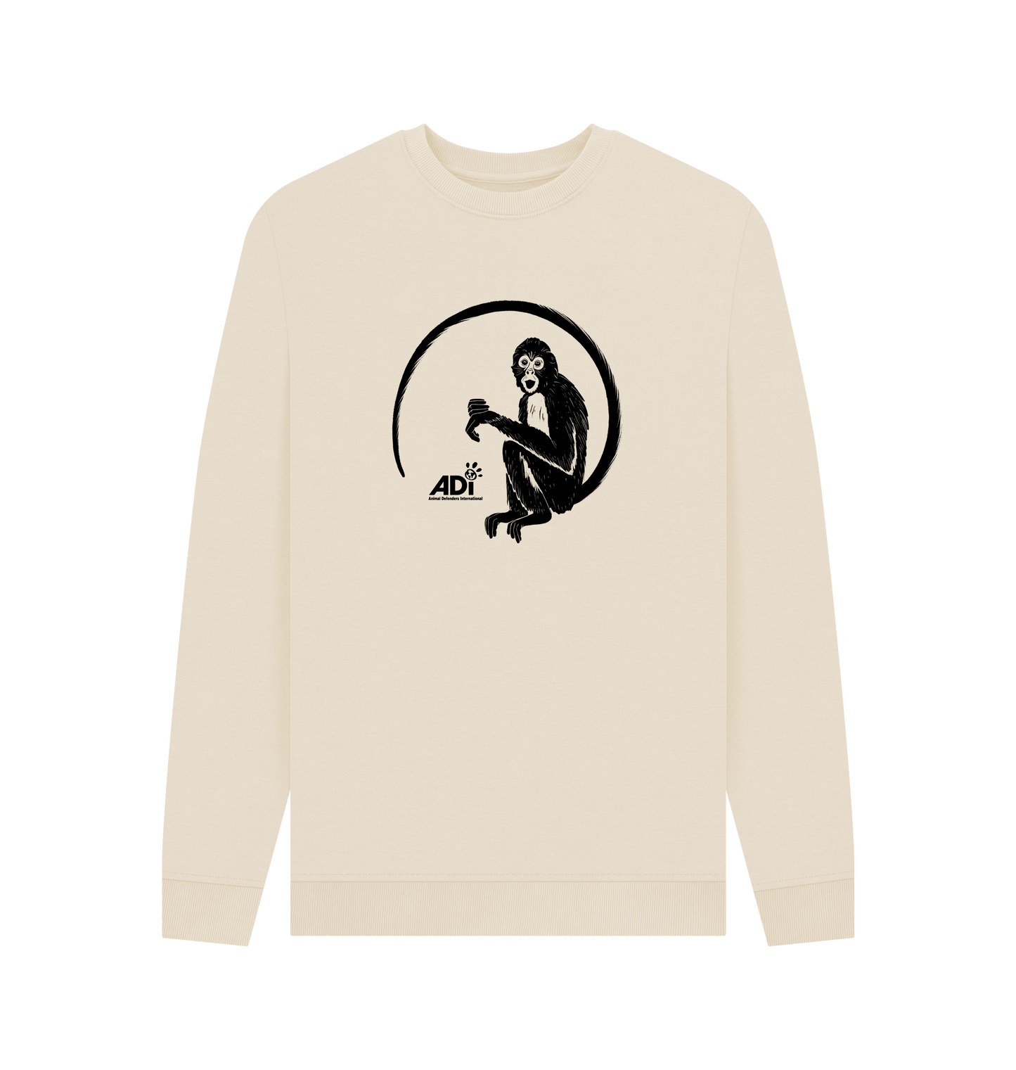 Oat Printed Sweater Front