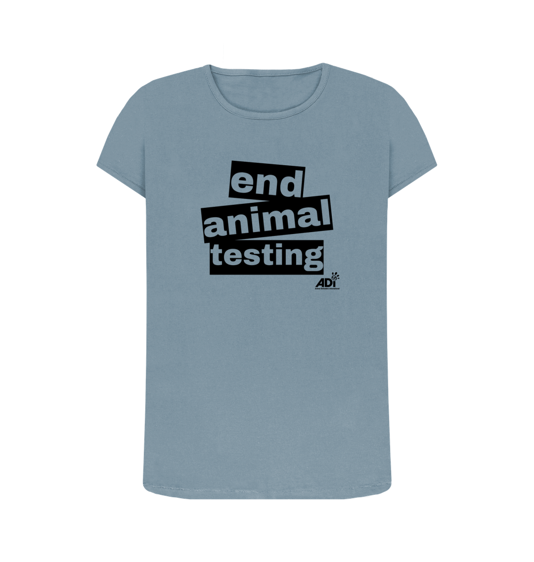 Stone Blue Printed T-shirt