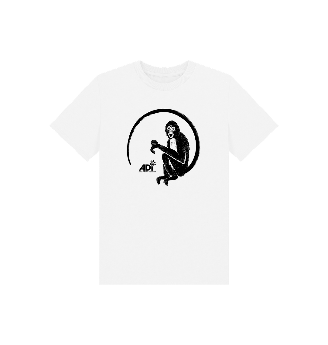 White Printed Kids T-Shirt