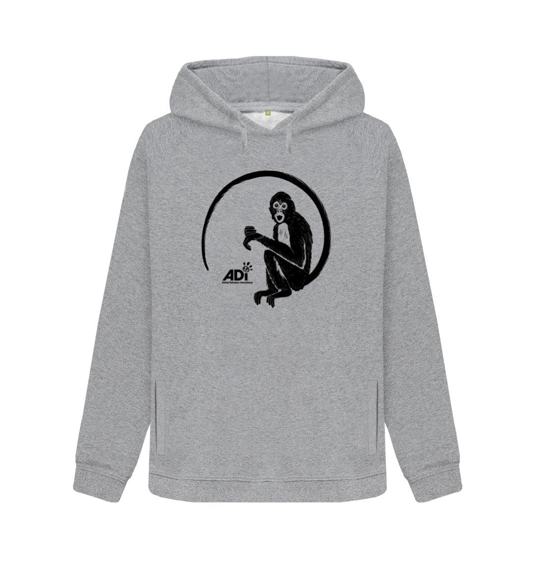 Light Heather Spider Monkey Women's Hoodie