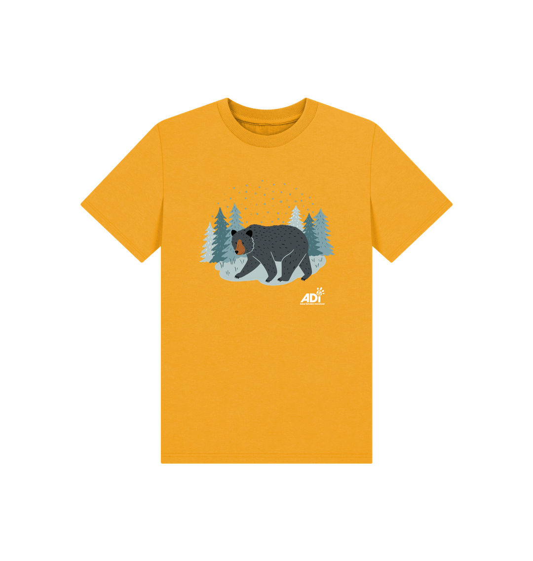 Mustard Printed Kids T-Shirt
