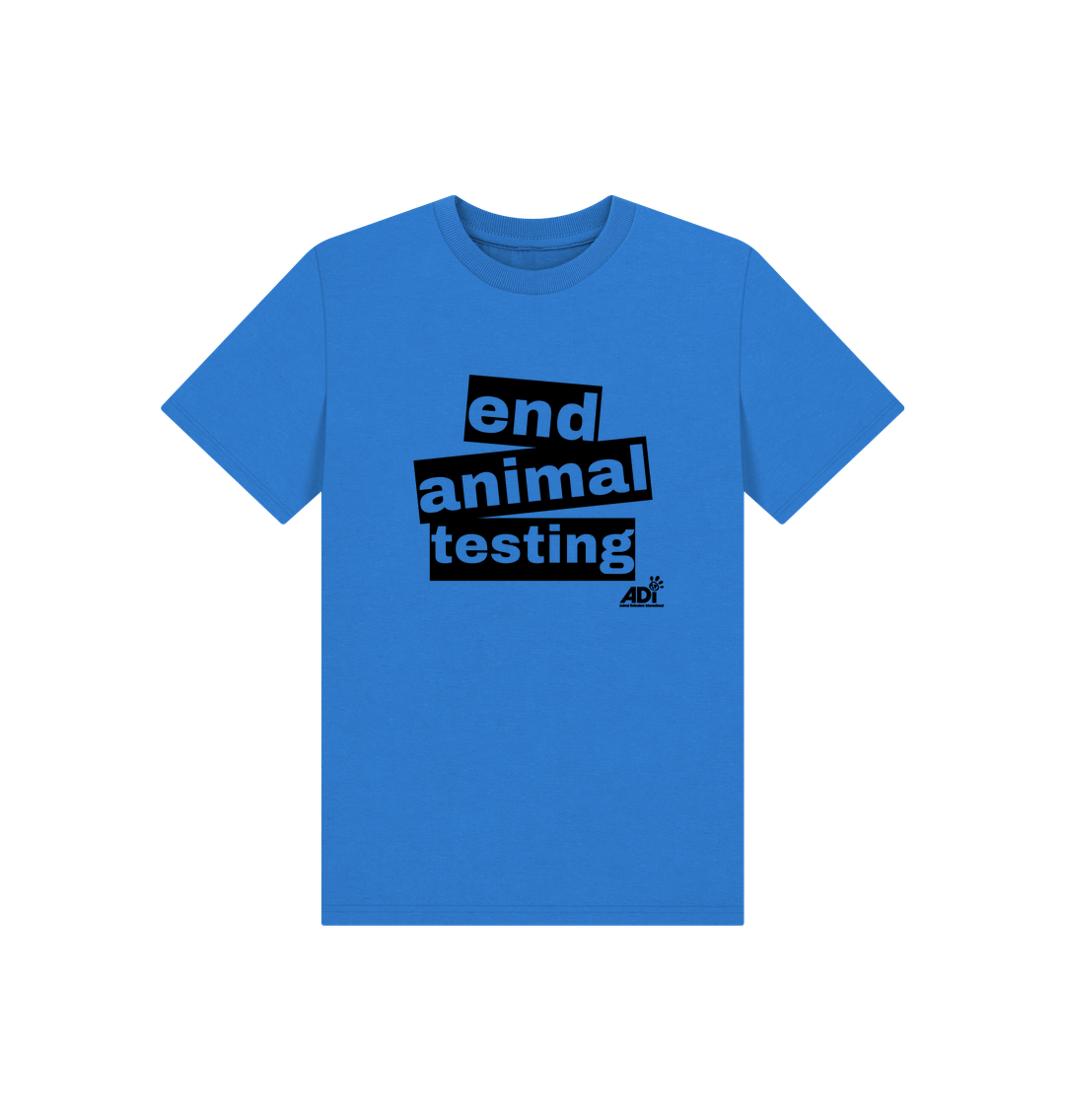 Bright Blue Printed Kids T-Shirt