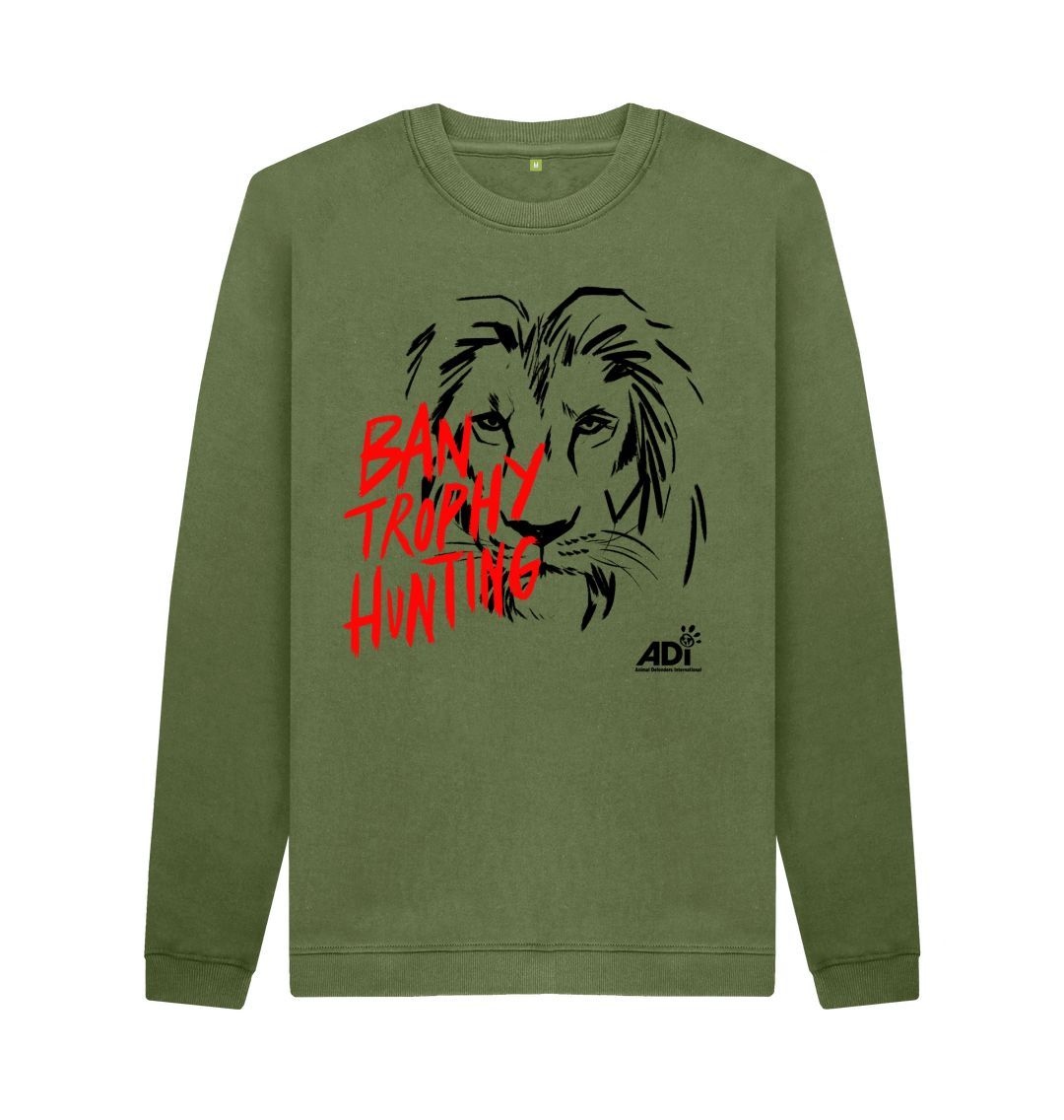 Khaki Ban Trophy Hunting Men's Sweatshirt