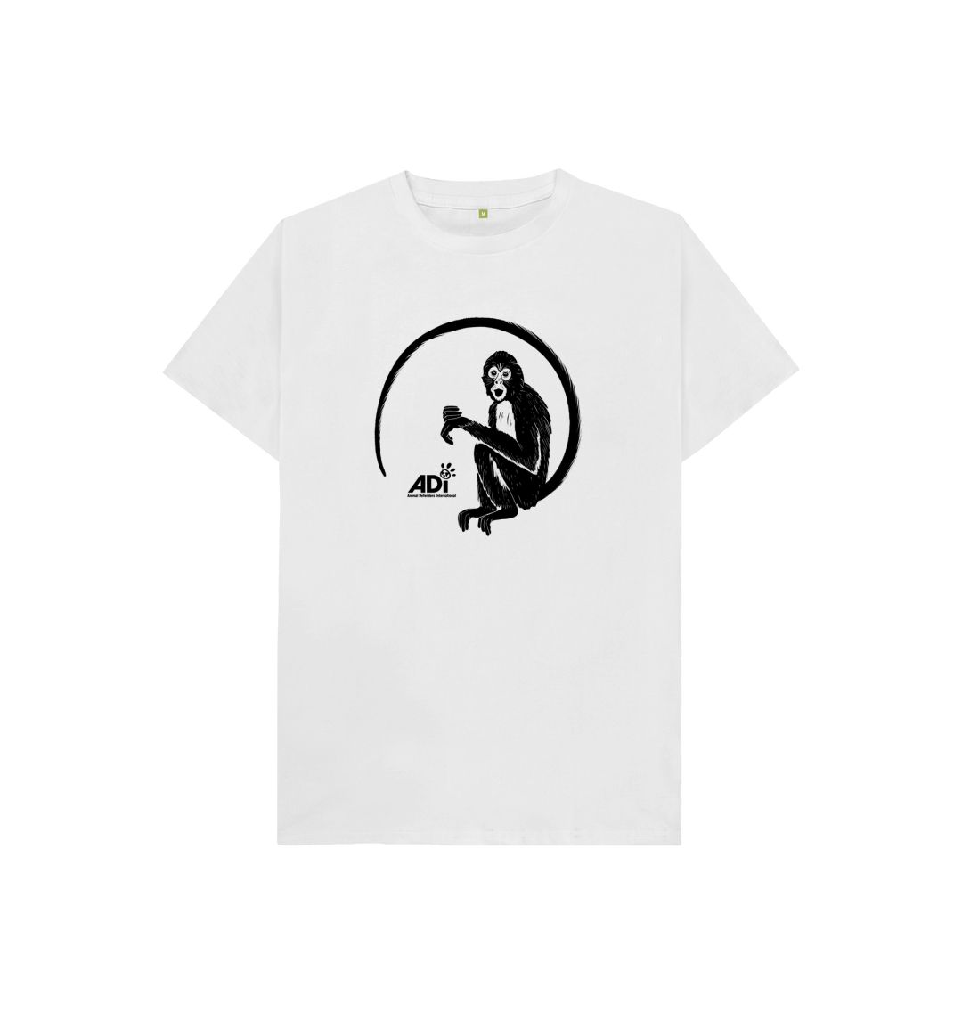 White Spider Monkey Kids T-Shirt