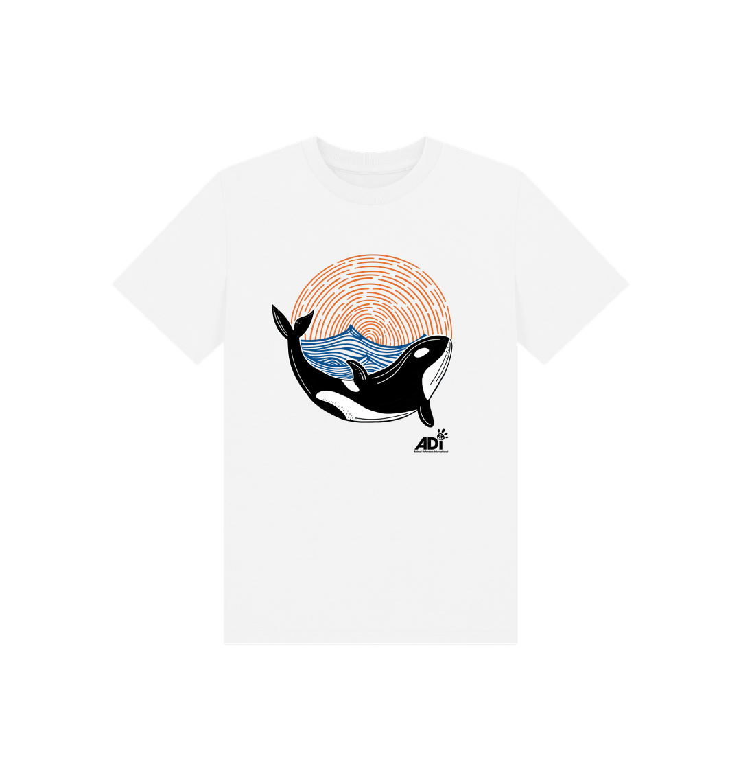White Printed Kids T-Shirt