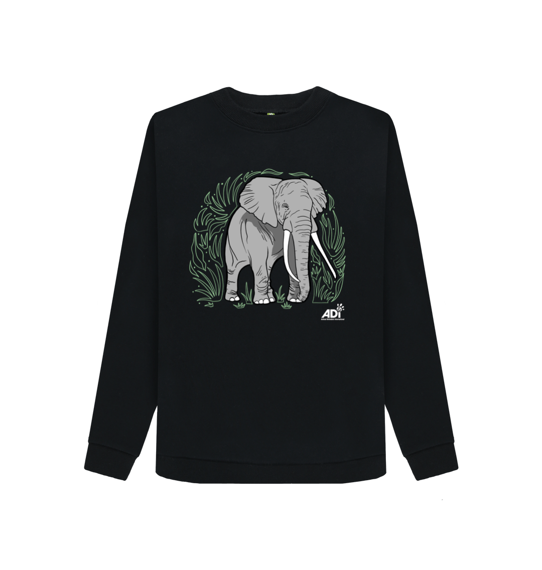 Black Printed Sweater