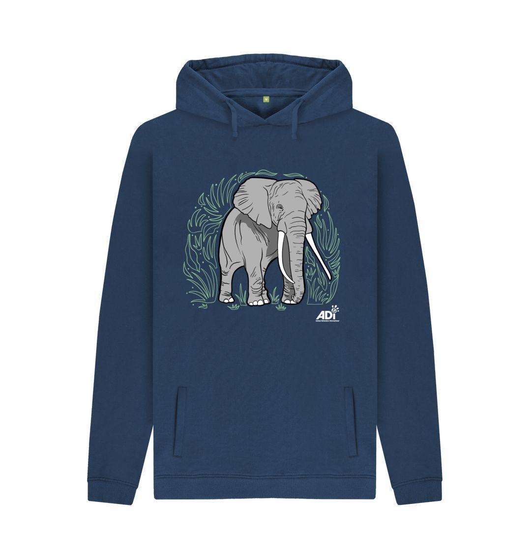 Navy Elephant Men\u2019s Hoody