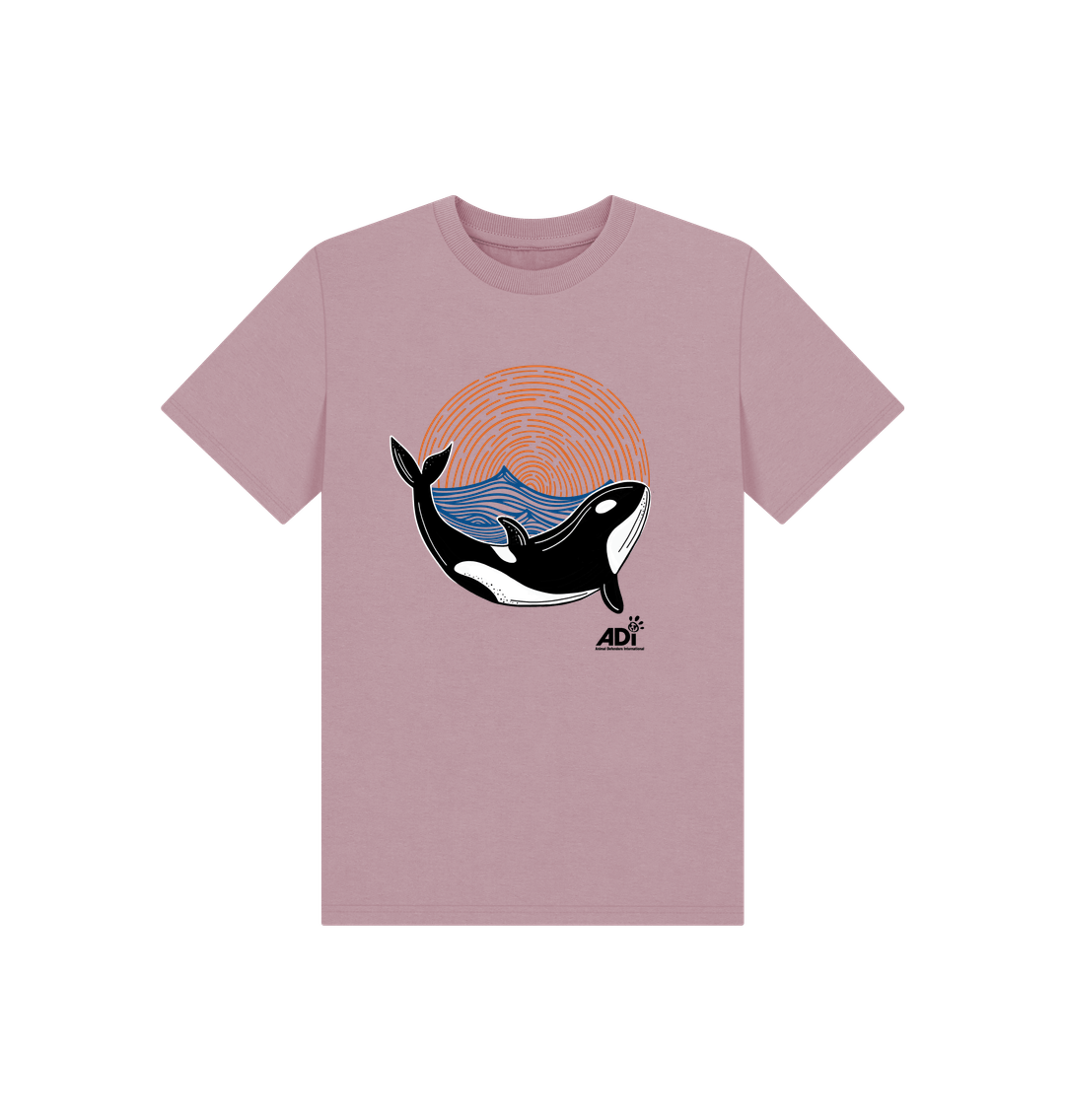 Mauve Printed Kids T-Shirt