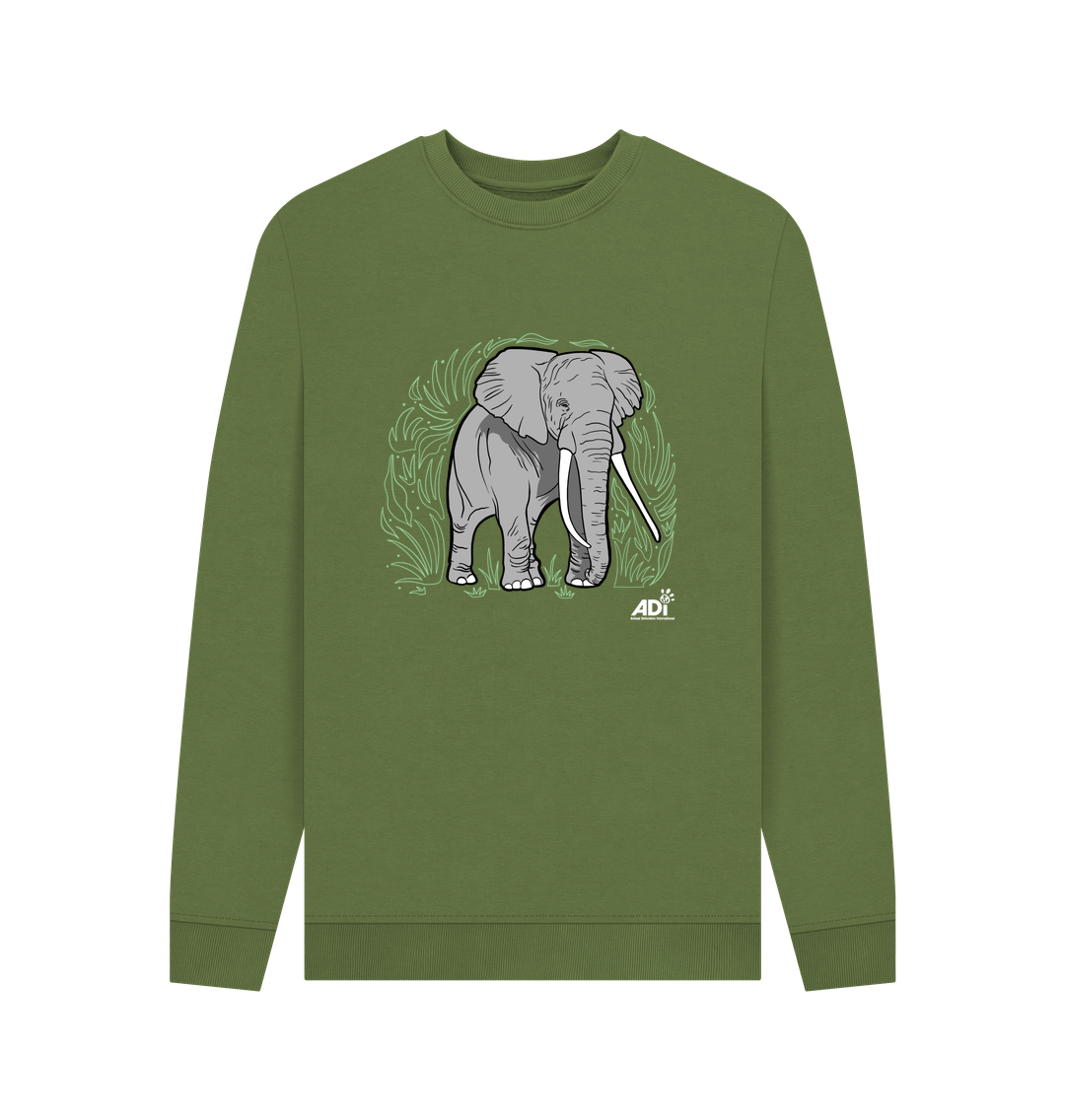 Khaki Printed Sweater