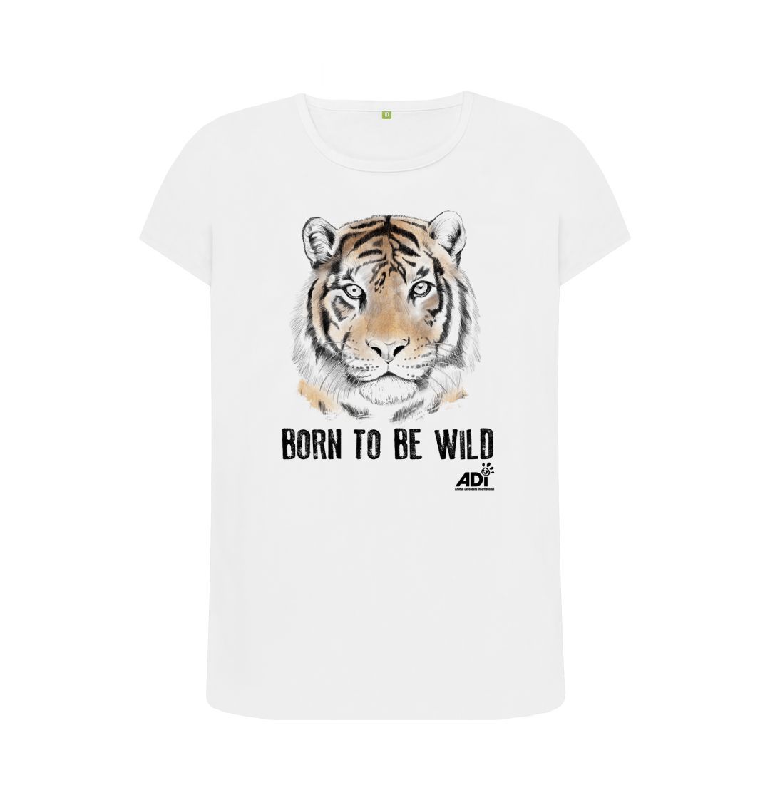 White Born To Be Wild Women's Top