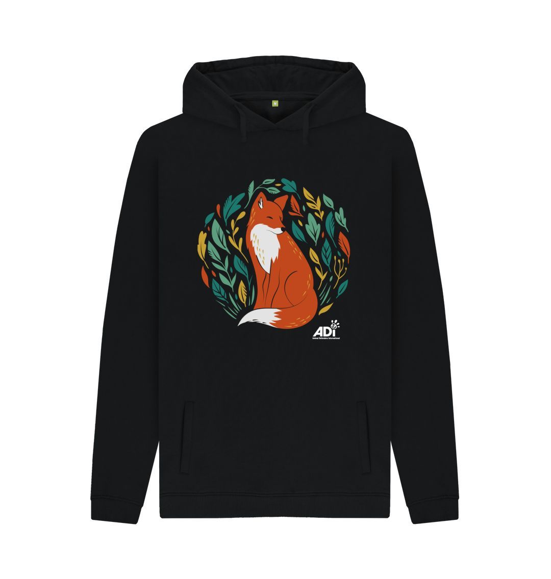 Black Autumn Fox Men's Hoody