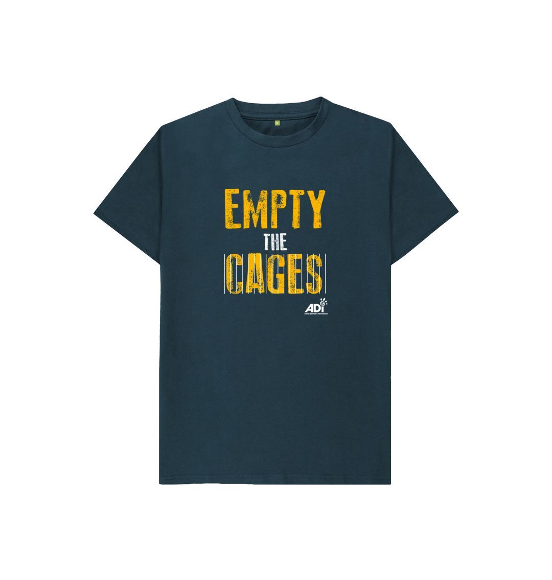 Denim Blue Empty The Cages Kids T-shirt