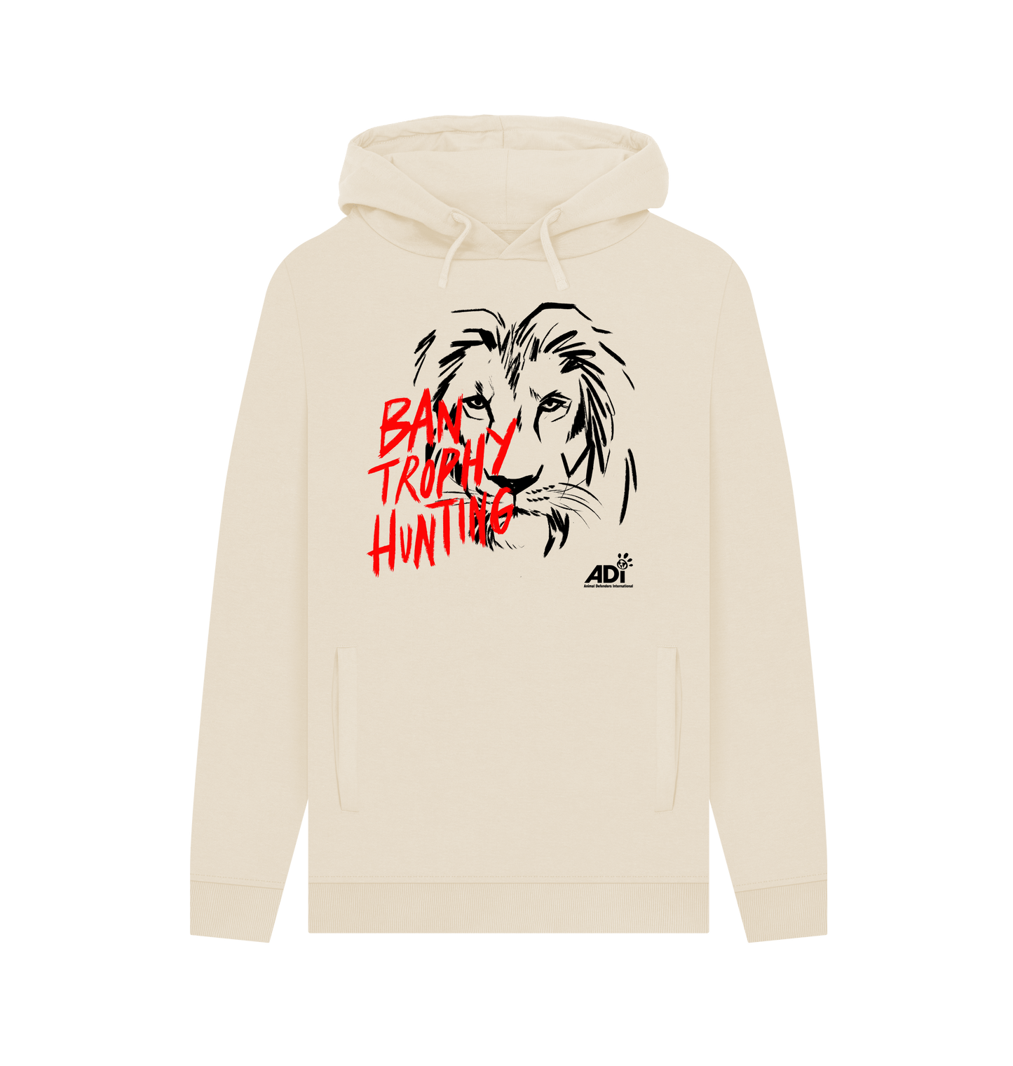Oat Printed Hoody Front