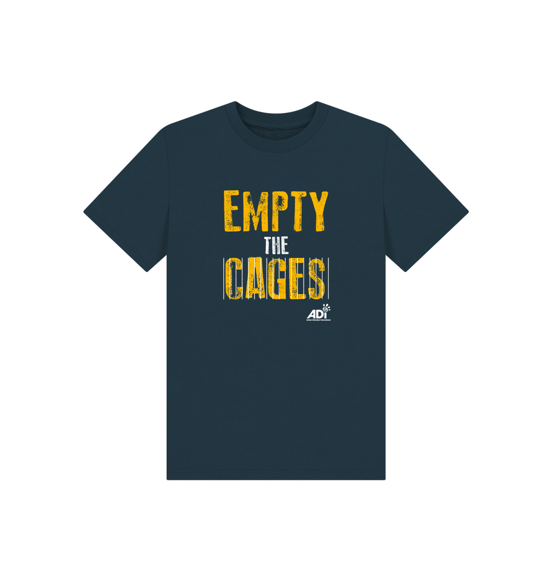 Denim Blue Printed Kids T-Shirt