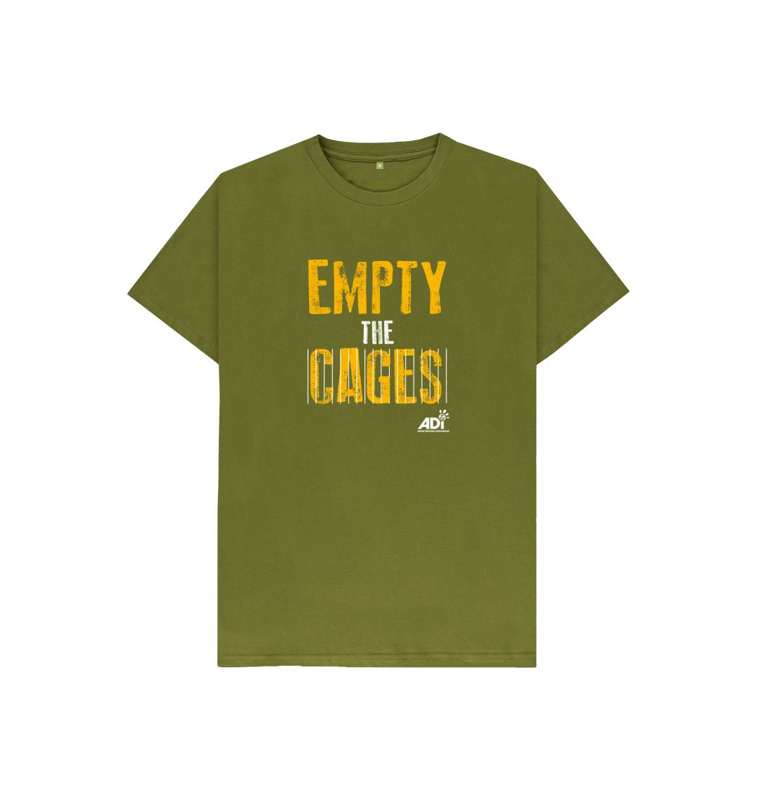 Moss Green Empty The Cages Kids T-shirt