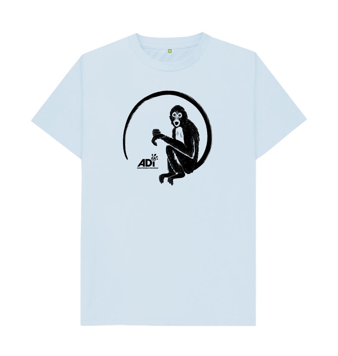 Sky Blue Spider Monkey Men's T-shirt