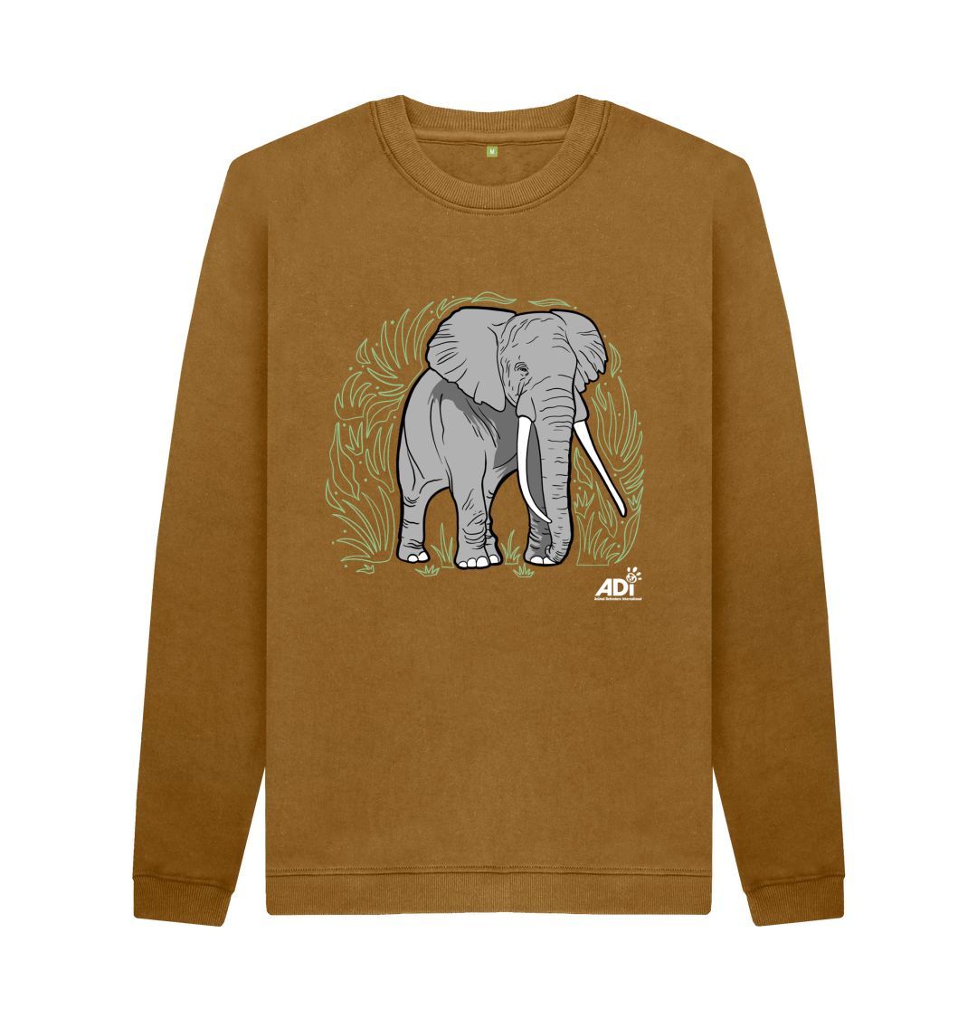 Brown Elephant Men's Sweatshirt