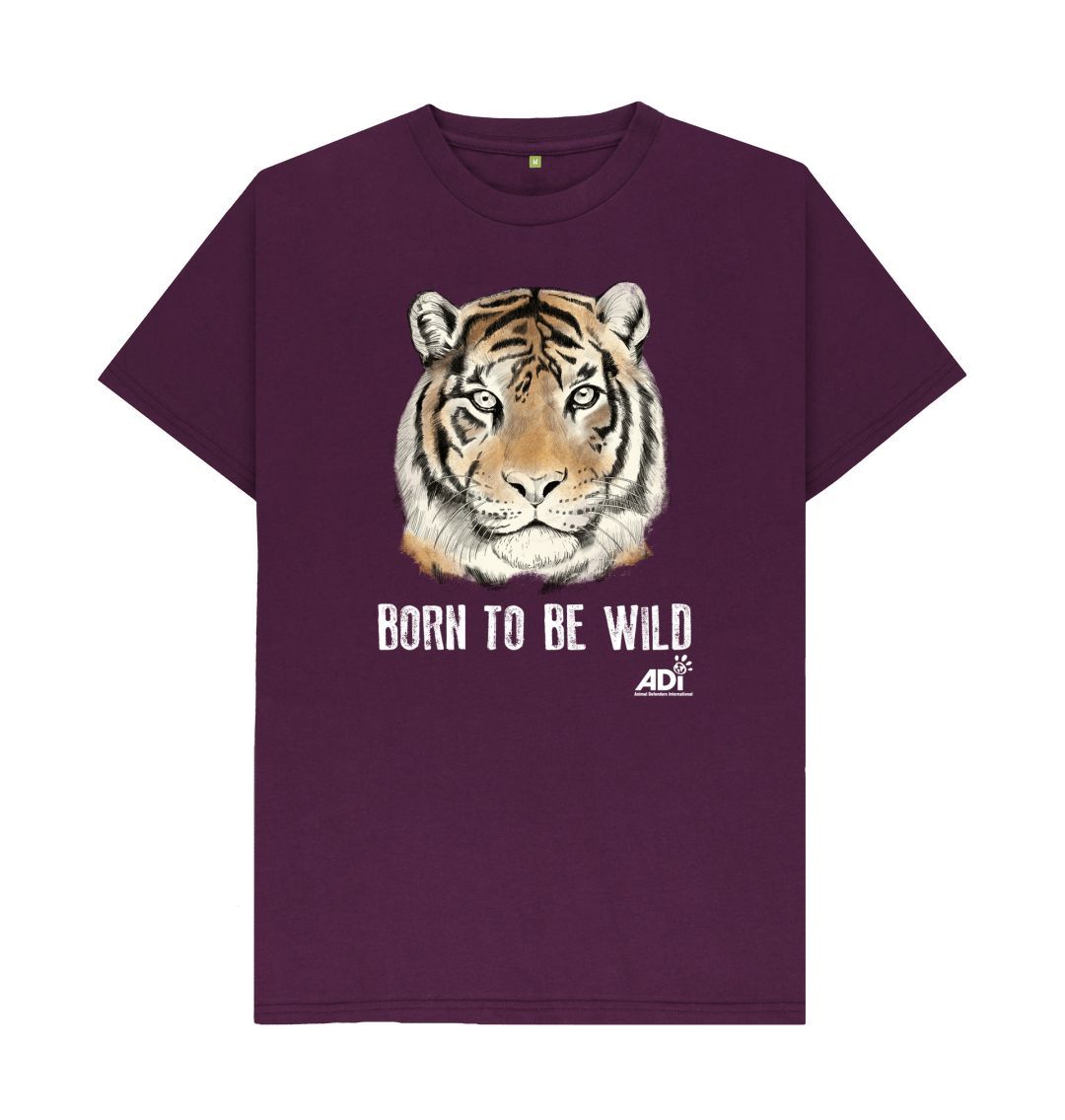 Purple Born To Be Wild Dark Men's T-Shirt