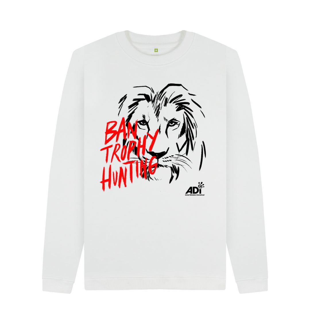 White Ban Trophy Hunting Men's Sweatshirt