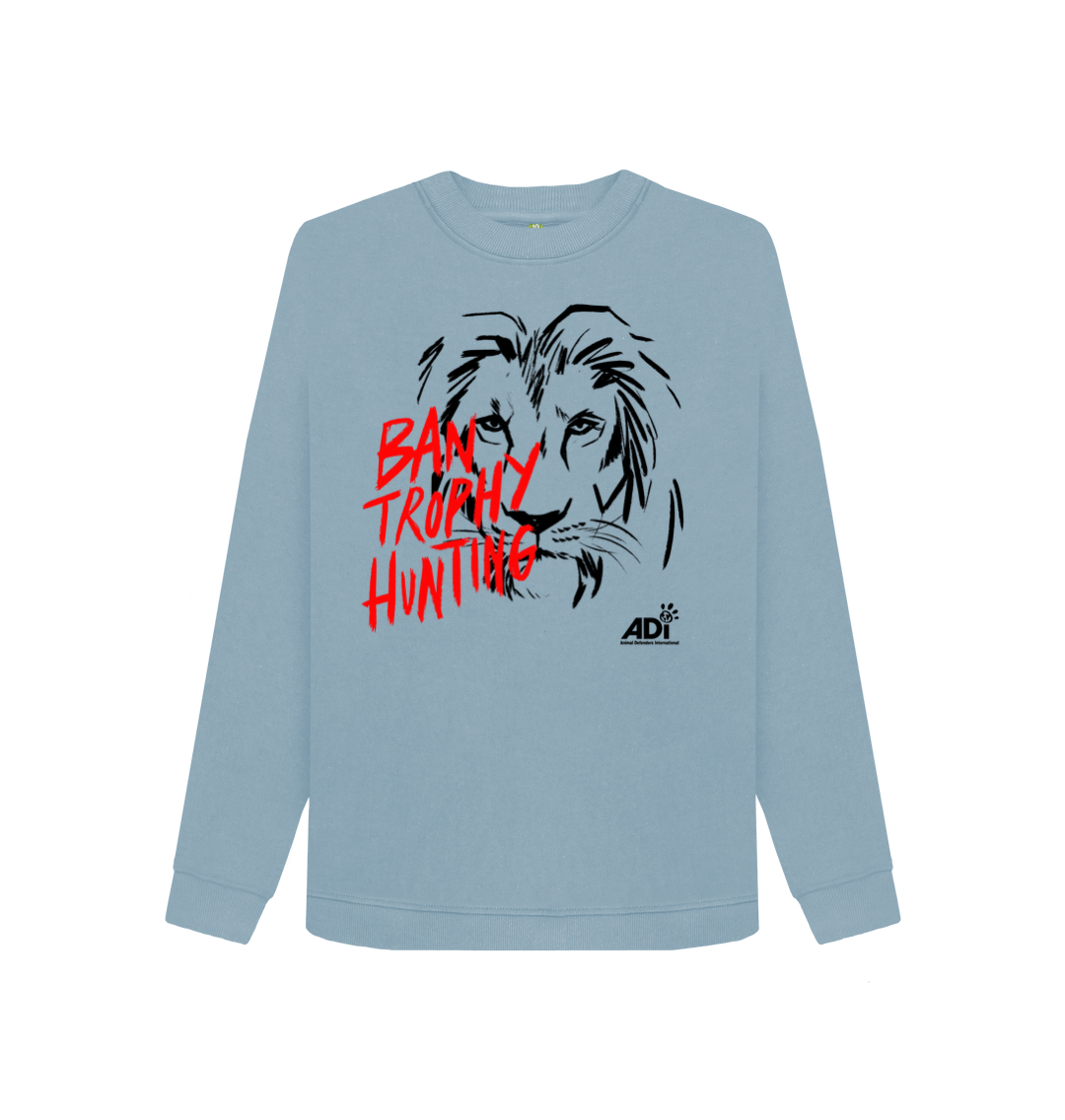 Stone Blue Printed Sweater