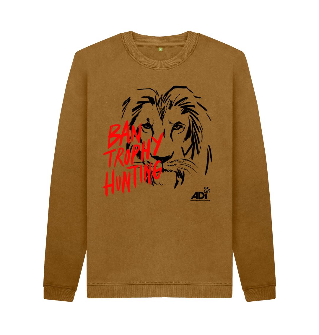 Brown Ban Trophy Hunting Men's Sweatshirt