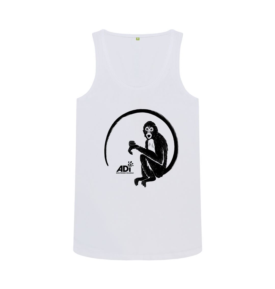 White Spider Monkey Women's Vest Top