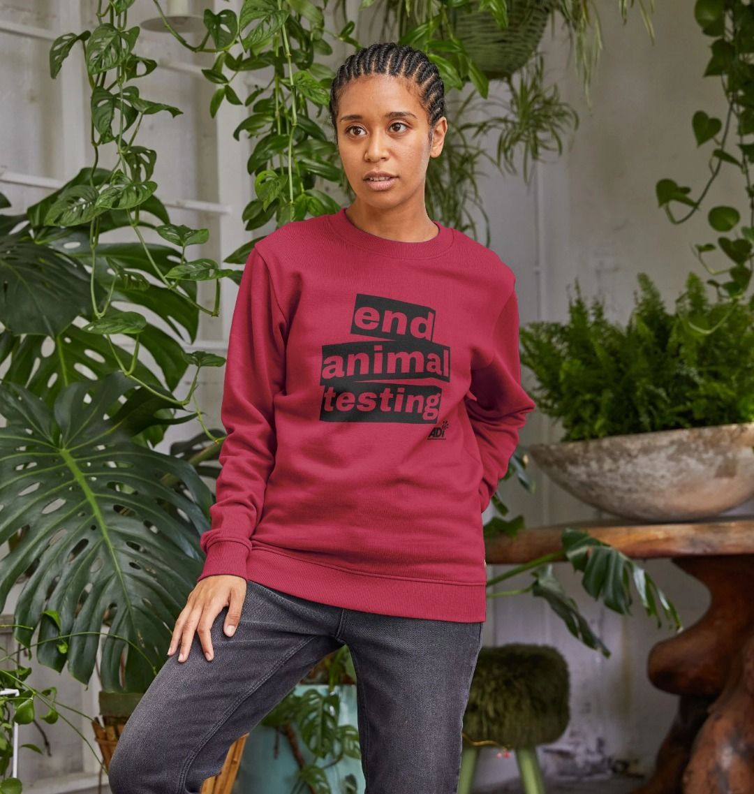 End Animal Testing Women's Jumper
