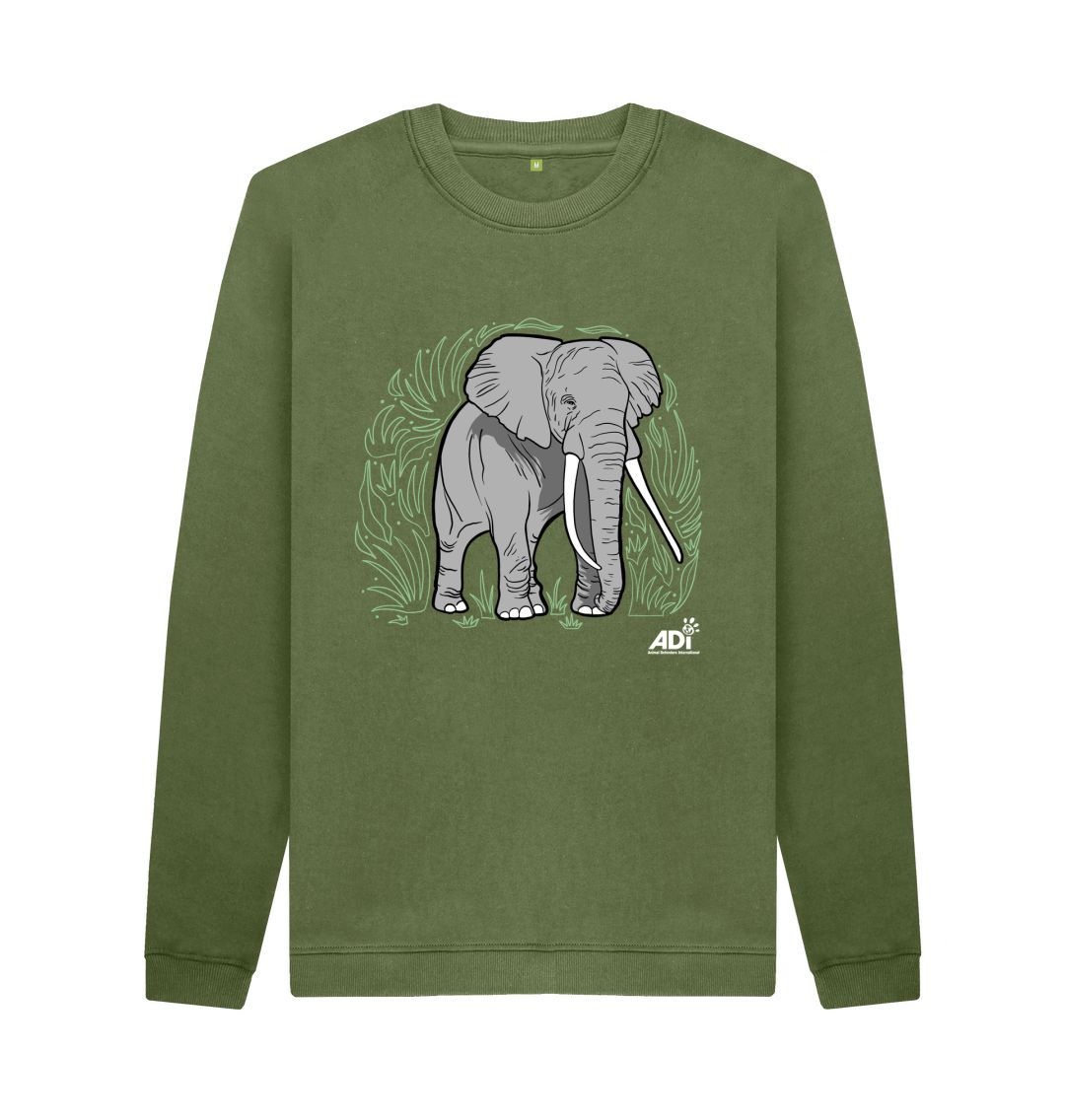Khaki Elephant Men's Sweatshirt