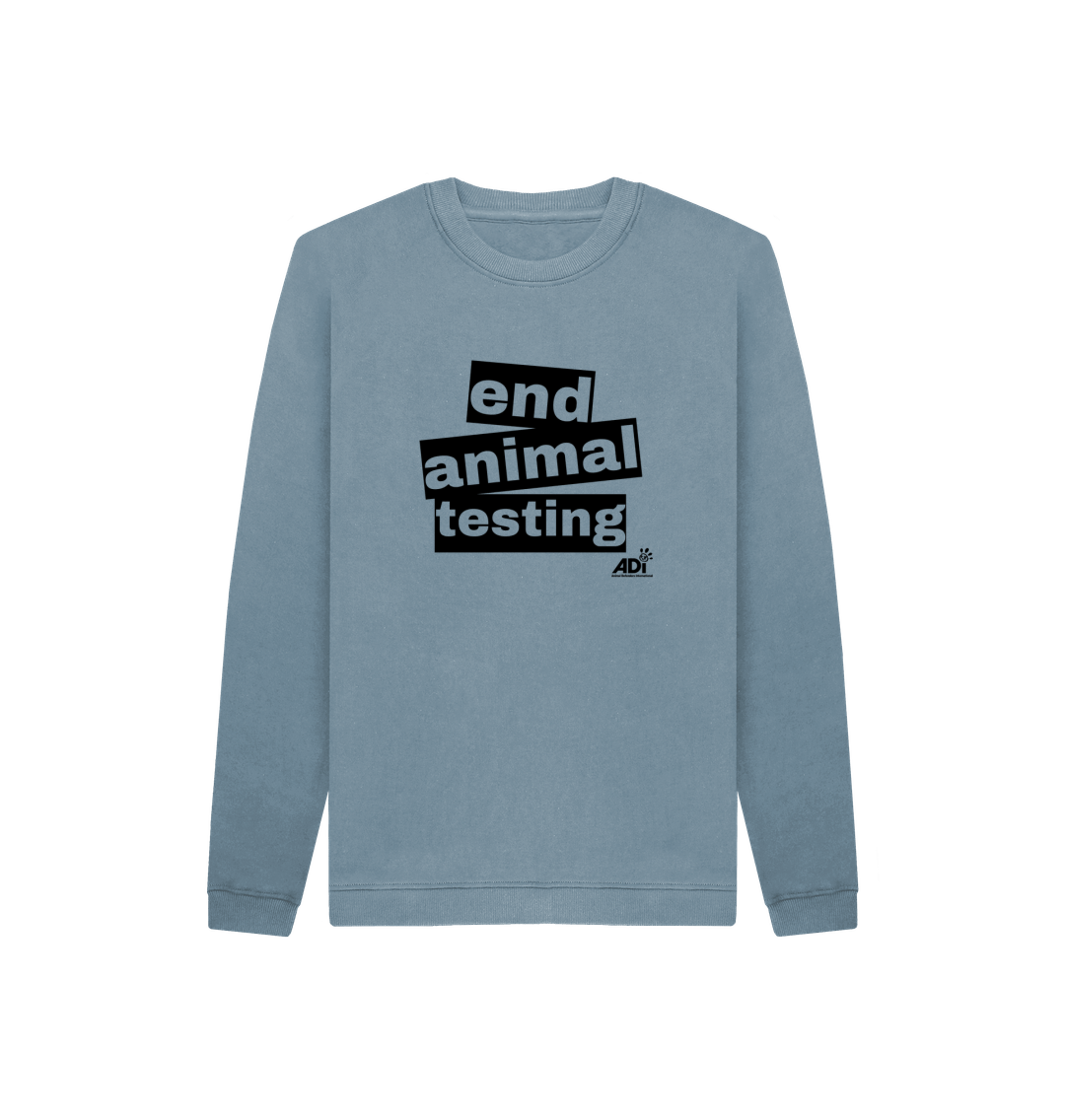 Stone Blue End Animal Testing Kids Jumper