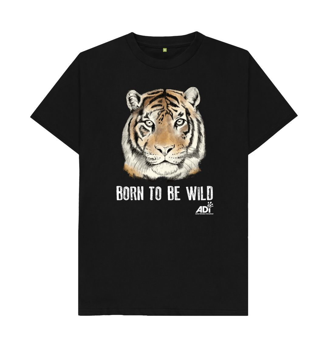 Black Born To Be Wild Dark Men's T-Shirt