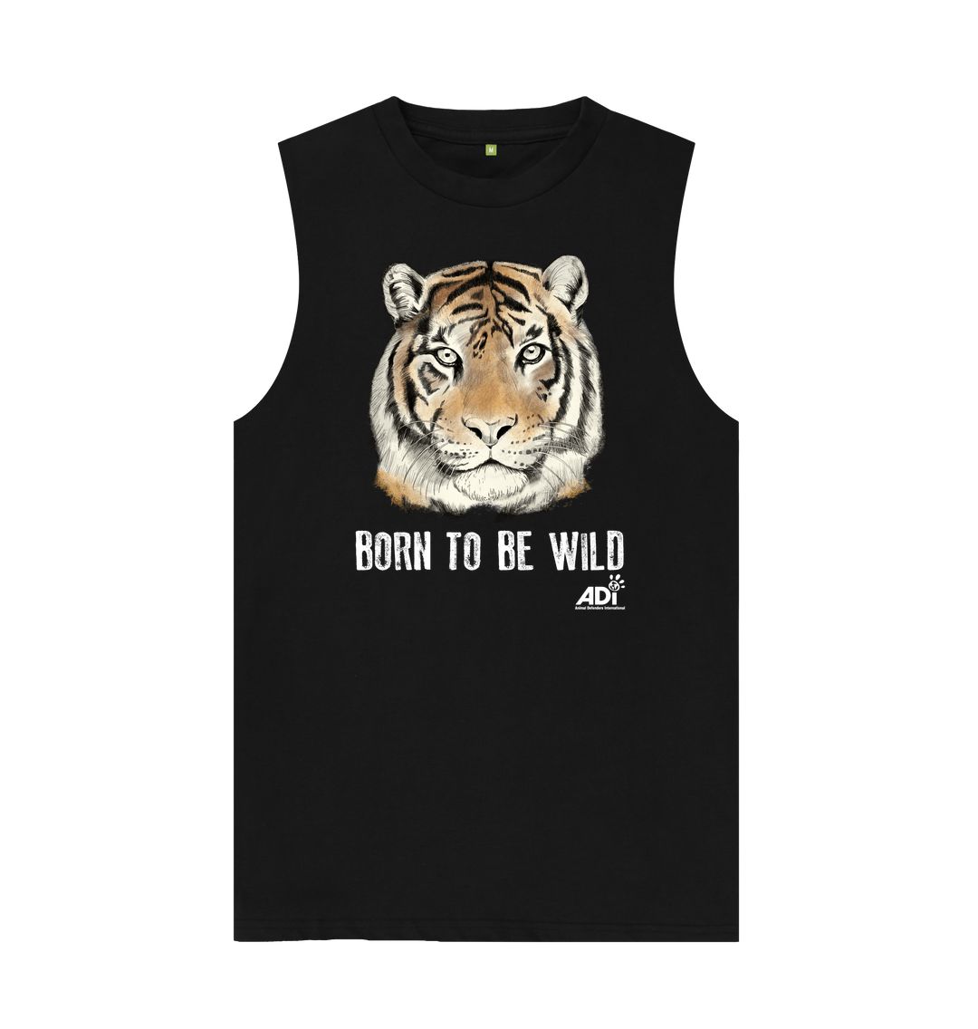 Black Born To Be Wild Dark Men's Tank Top
