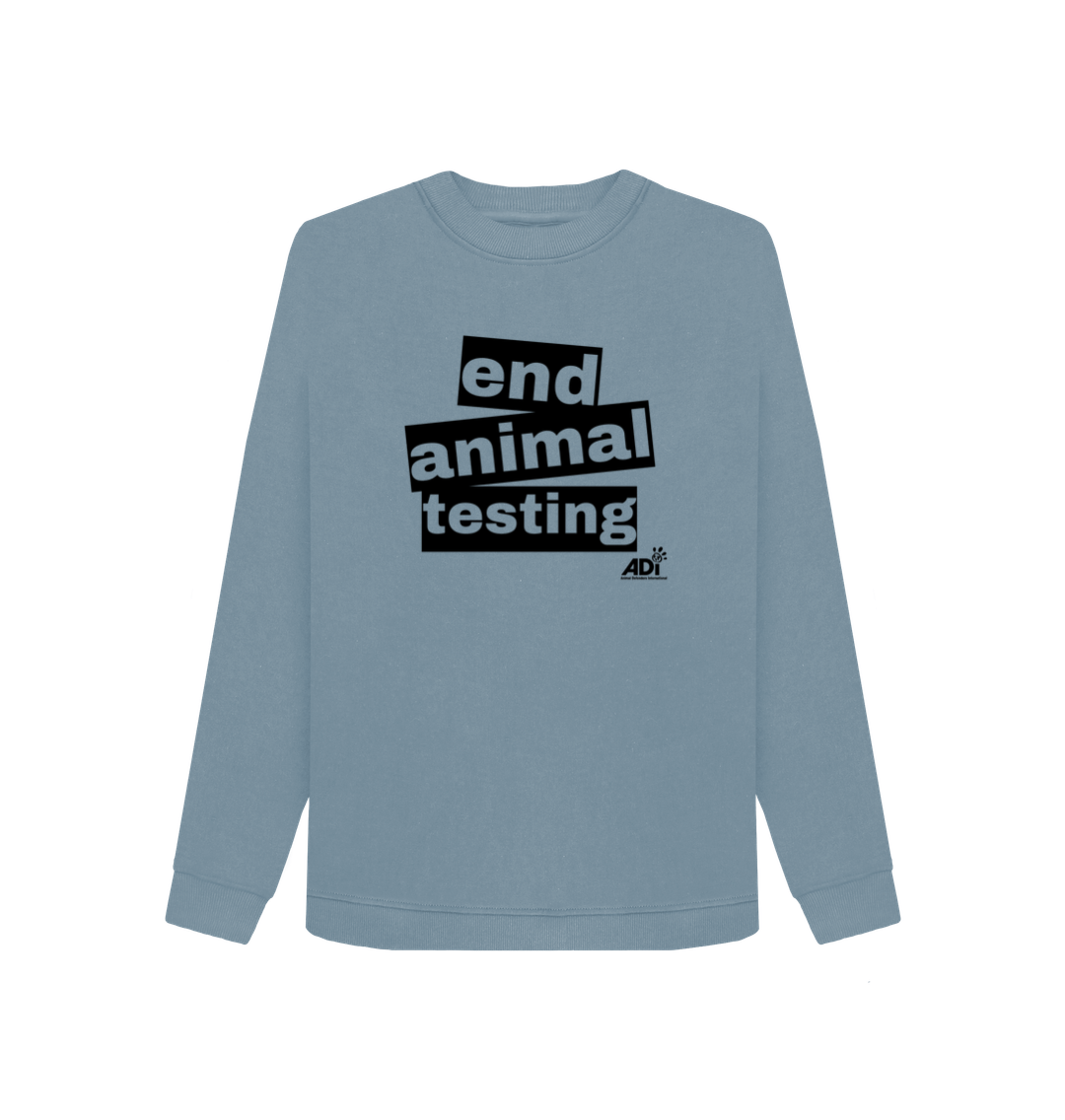 Stone Blue Printed Sweater