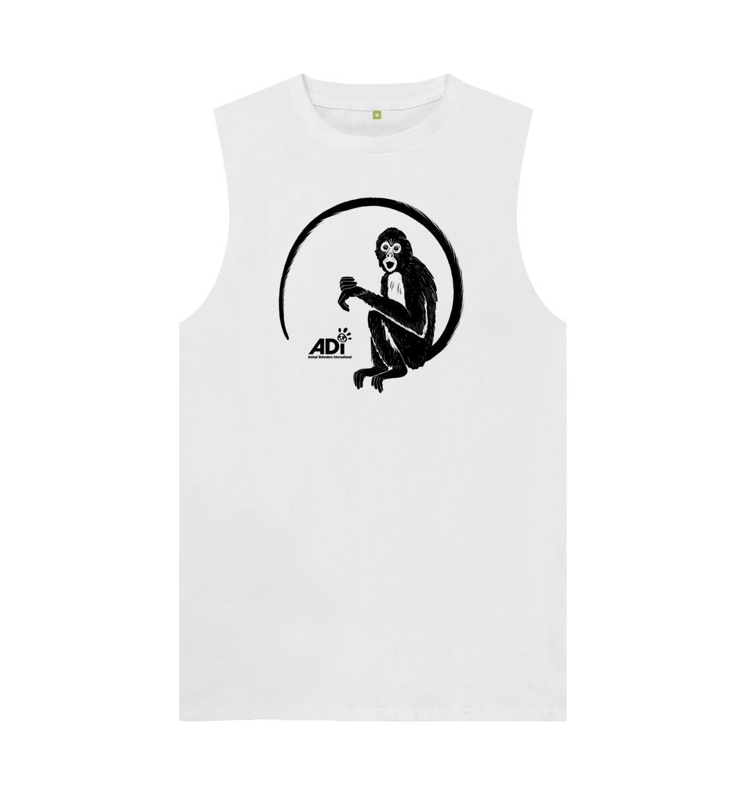 White Spider Monkey Men's Tank Top