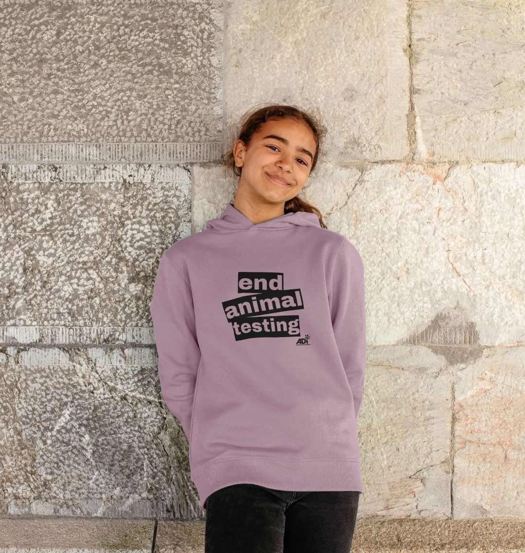 End Animal Testing Kids Hoody