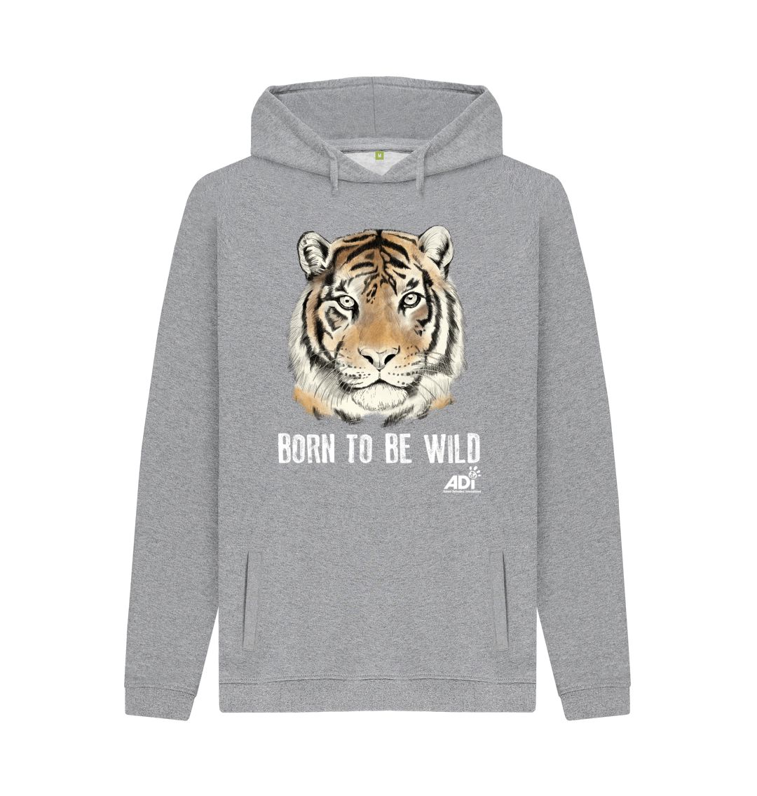 Light Heather Born To Be Wild Dark Men's Hoody