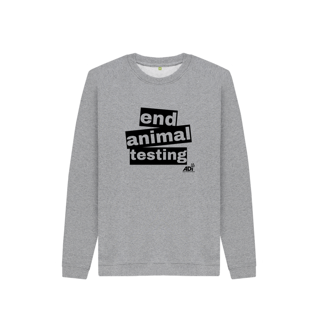Athletic Grey End Animal Testing Kids Jumper
