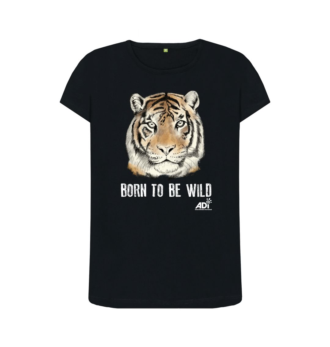 Black Born To Be Wild Dark Women's Top