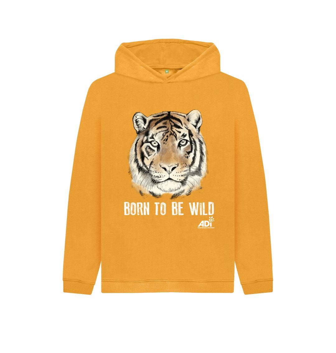 Mustard Born To Be Wild Dark Kids Hoody