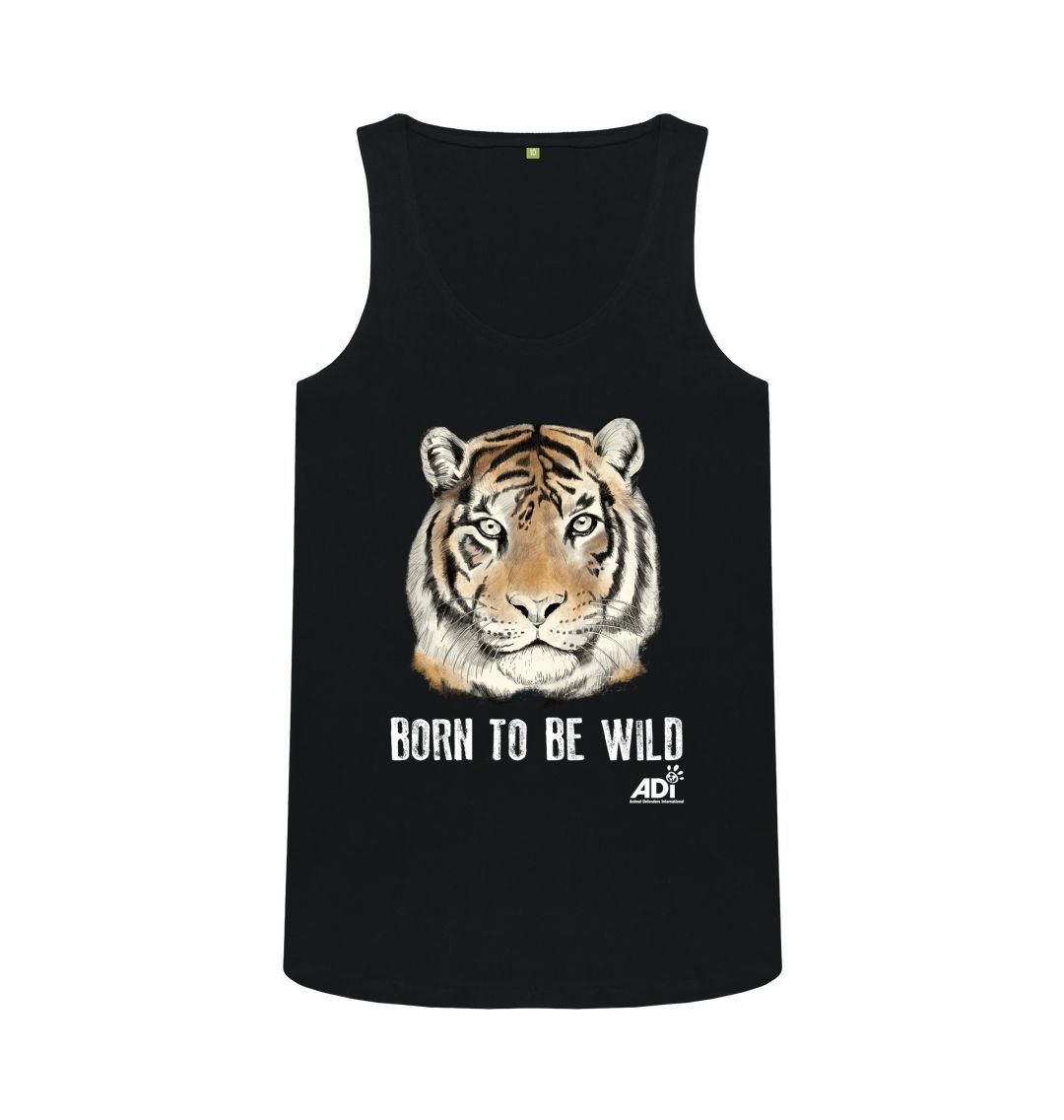 Black Born To Be Wild Dark Women's Vest Top
